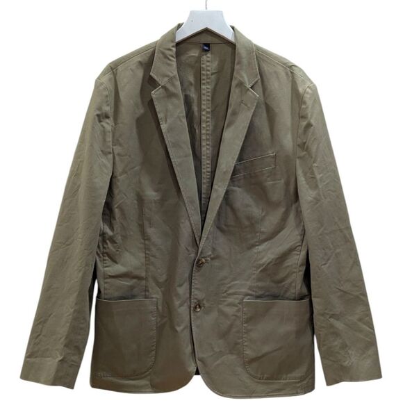 J.Crew N.Y Men's 42 Khaki Two Button Jacket Blazer - Picture 1 of 9